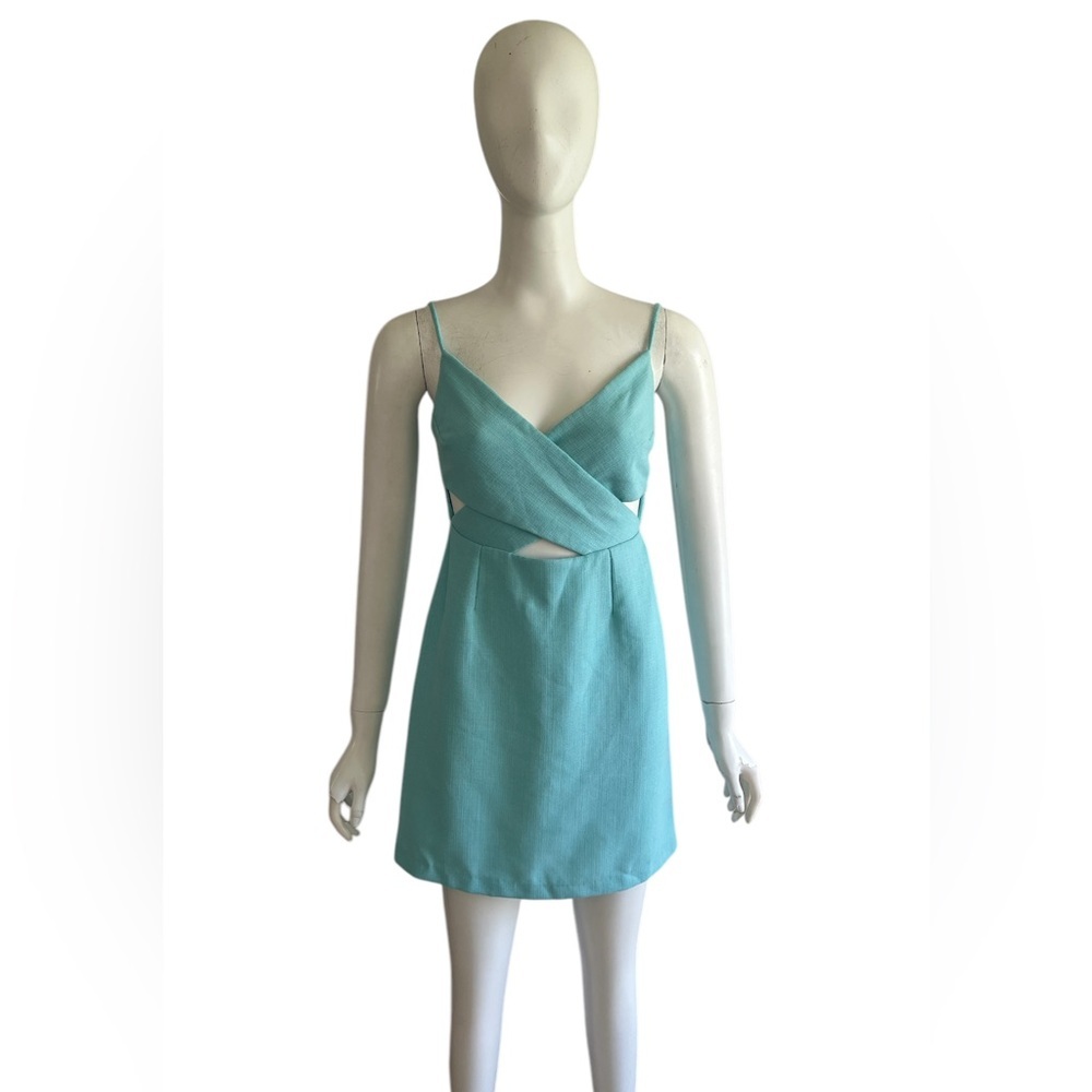 Shona Joy Aqua Mini Dress